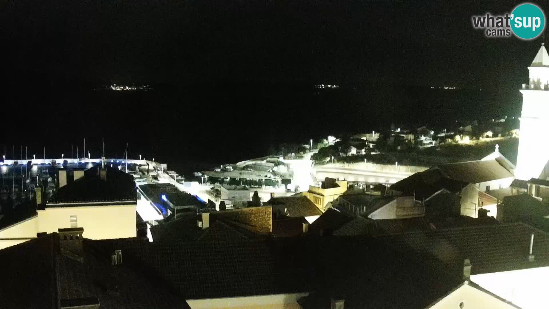 Panoramic Novi Vinodolski livecam Dalmatien
