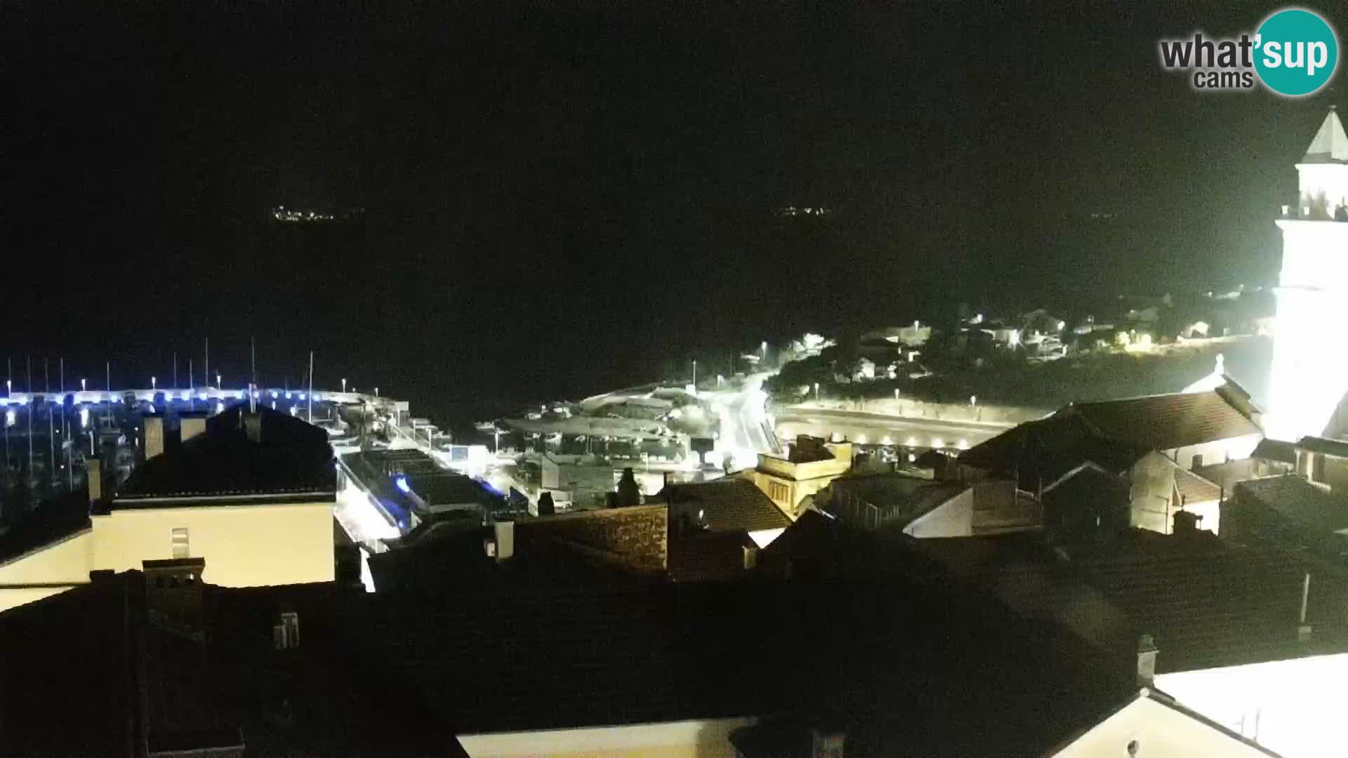 Novi Vinodolski panorama – Dalmacija web kamera