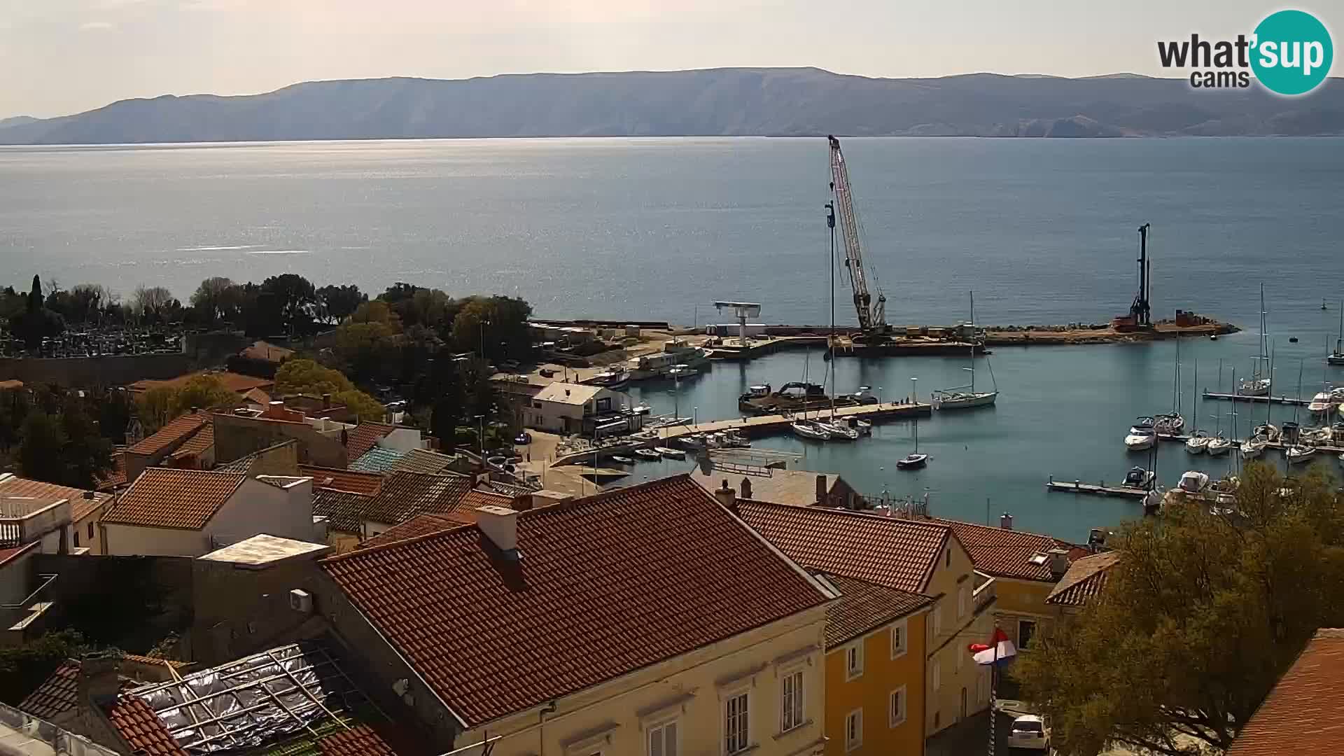 Panoramic Novi Vinodolski livecam Dalmatien