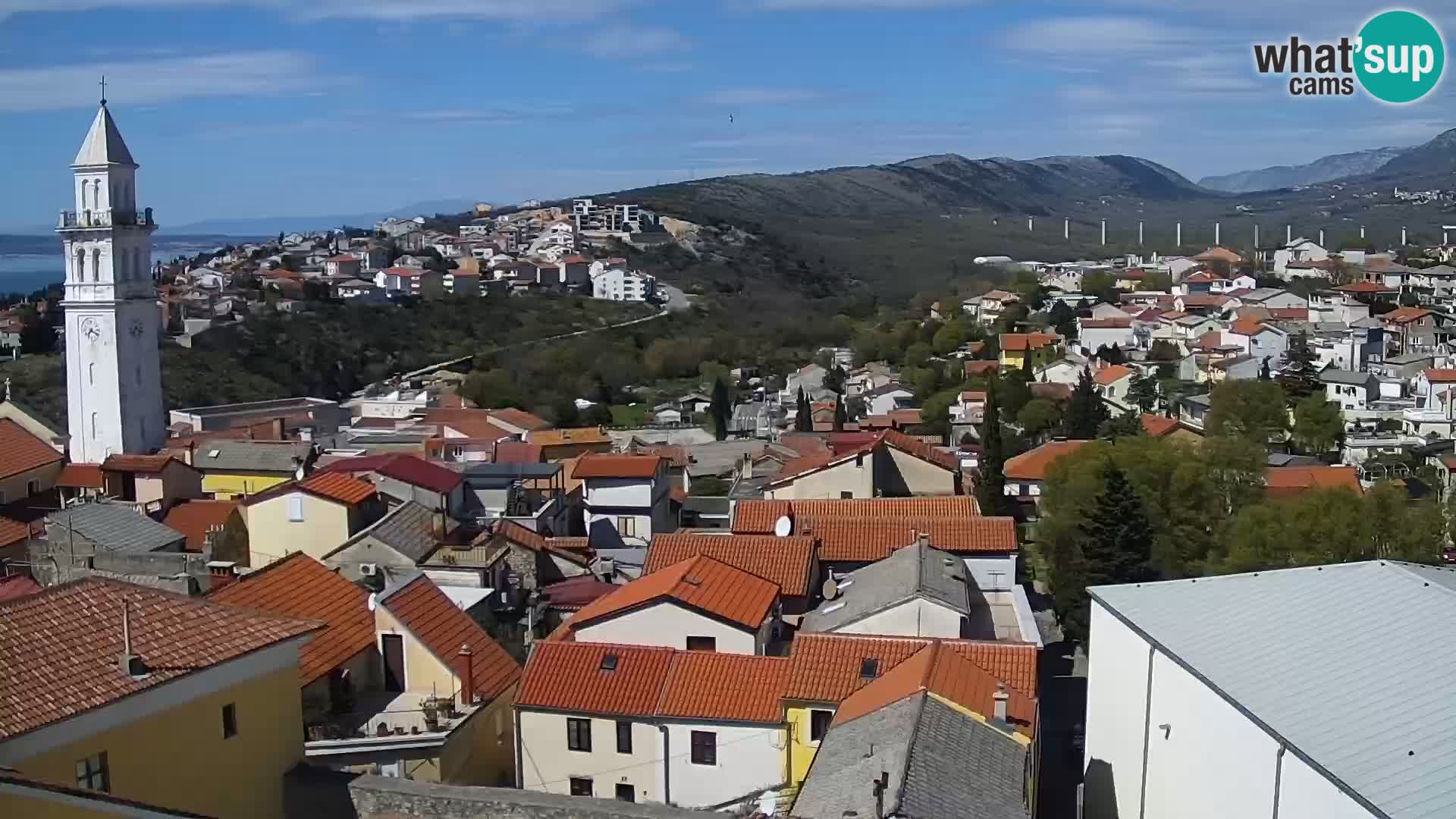 Panorama Novi Vinodolski live cam Dalmatie