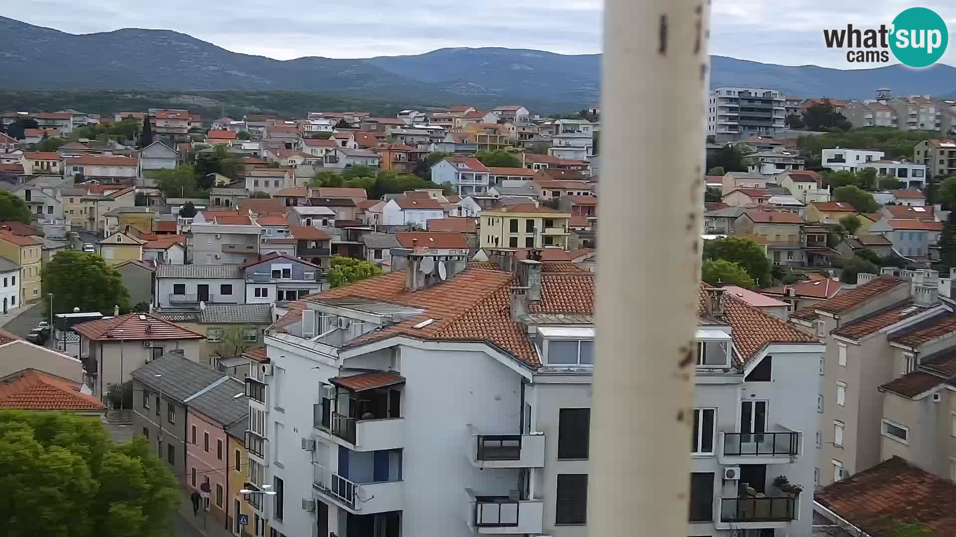 Panorama Novi Vinodolski live cam Dalmatie