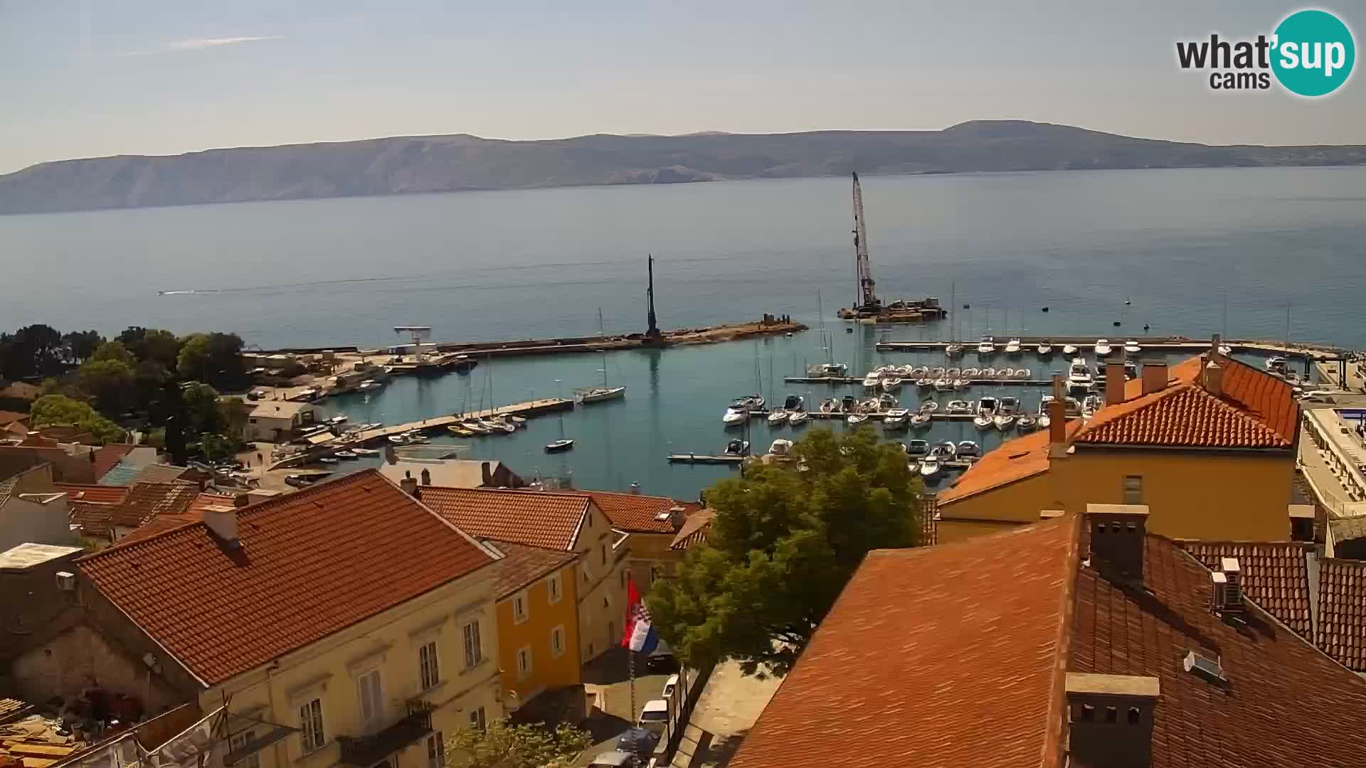 Novi Vinodolski panorama – Dalmacija web kamera