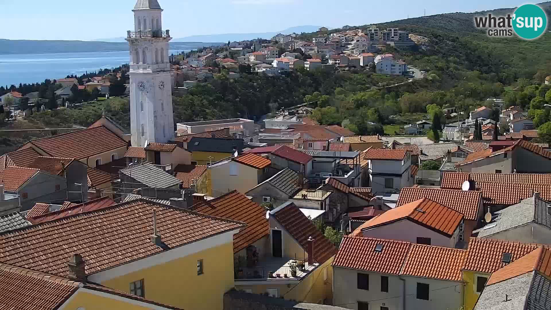 Panorama Novi Vinodolski live cam Dalmatie