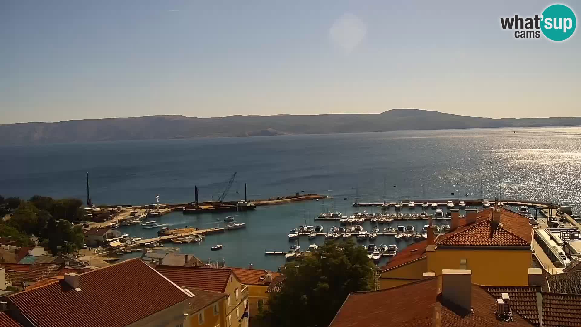 Novi Vinodolski panorama – Dalmacija web kamera