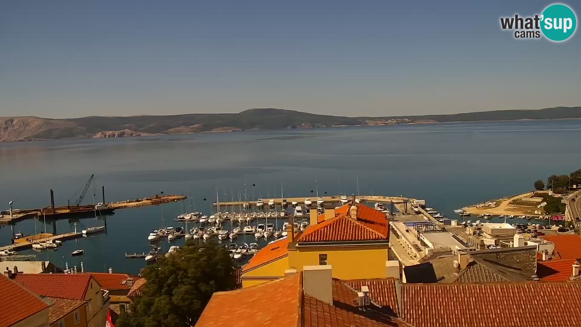 Novi Vinodolski panorama – Dalmacija web kamera