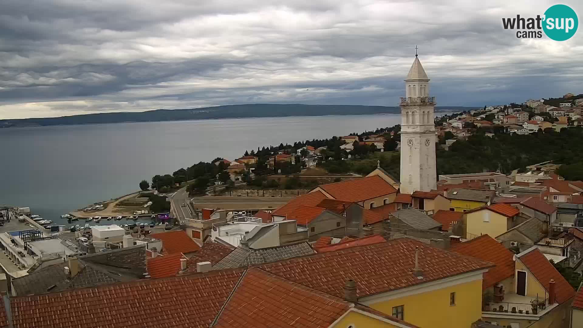 Panoramic Novi Vinodolski livecam Dalmatien