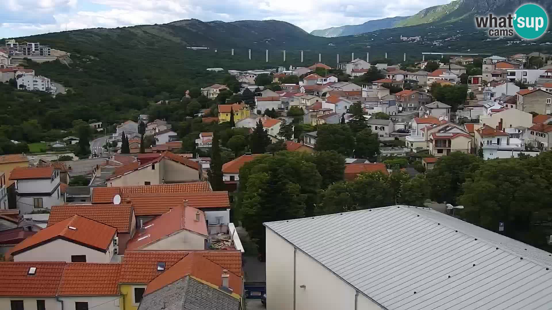 Novi Vinodolski panorama – Dalmacija web kamera