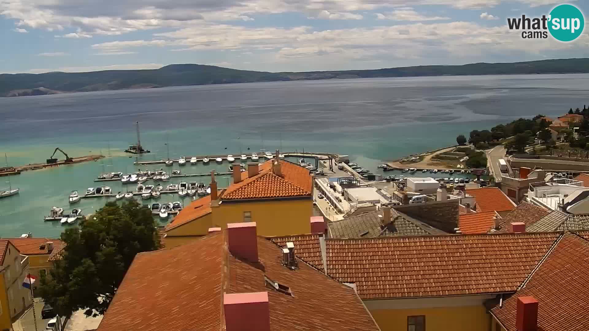 Novi Vinodolski panorama – Dalmacija web kamera