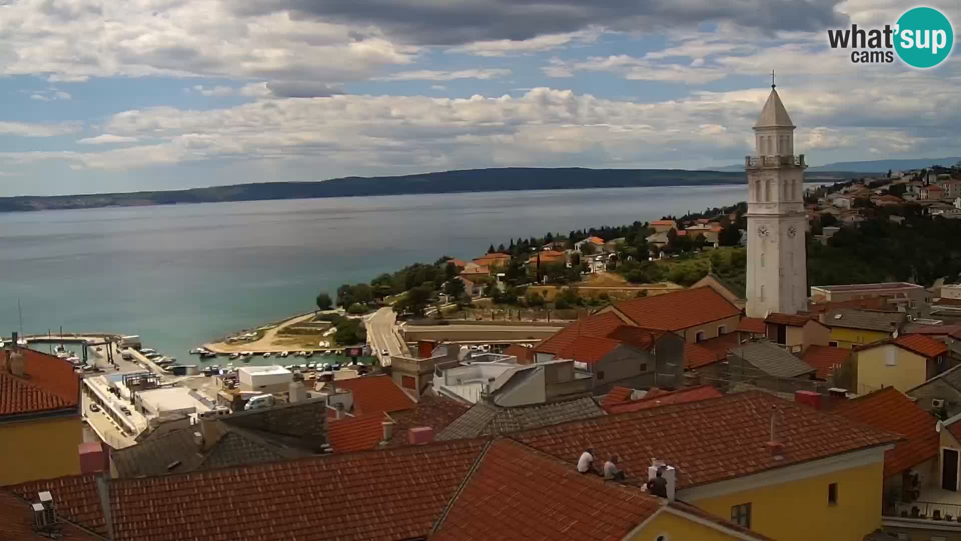 Panorama Novi Vinodolski live cam Dalmatie