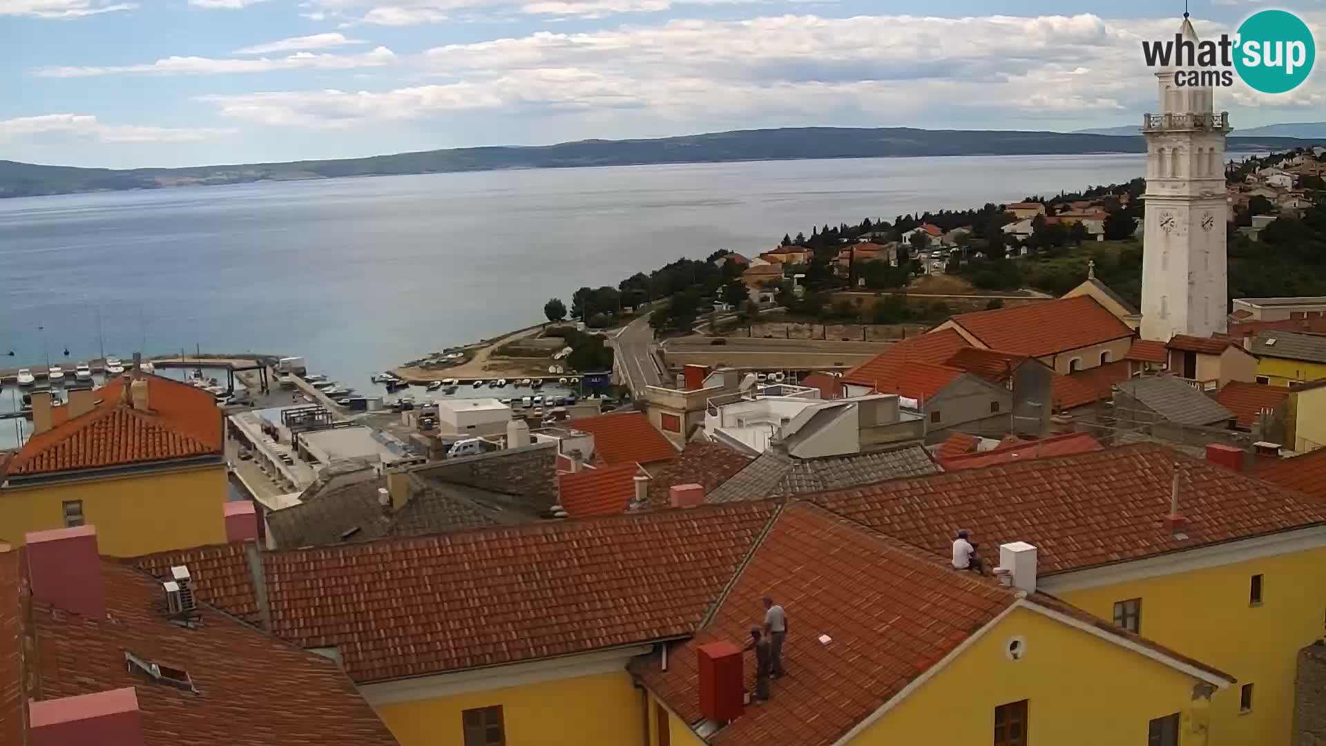 Panorama Novi Vinodolski live cam Dalmatie