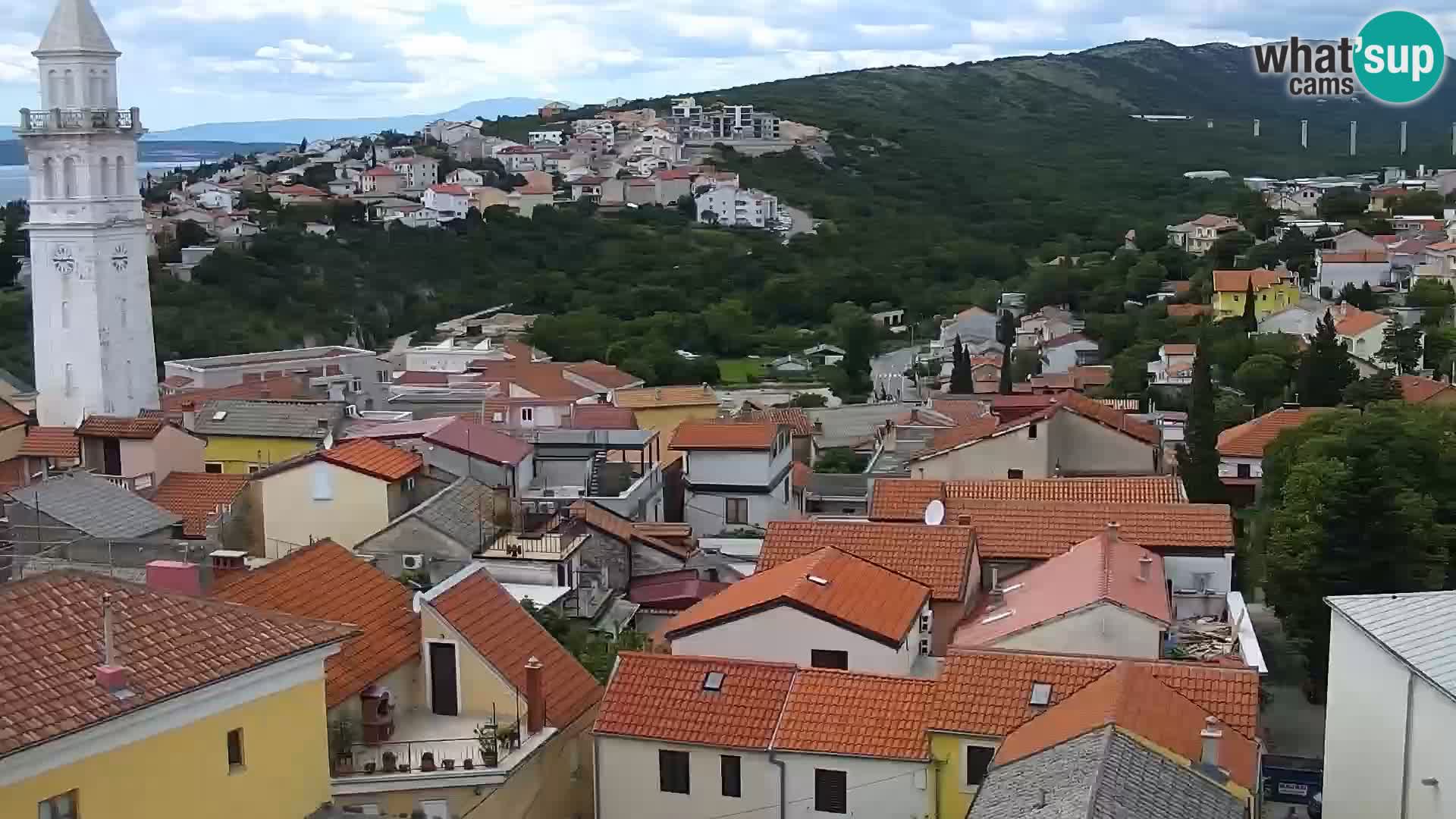 Panorama Novi Vinodolski live cam Dalmatie