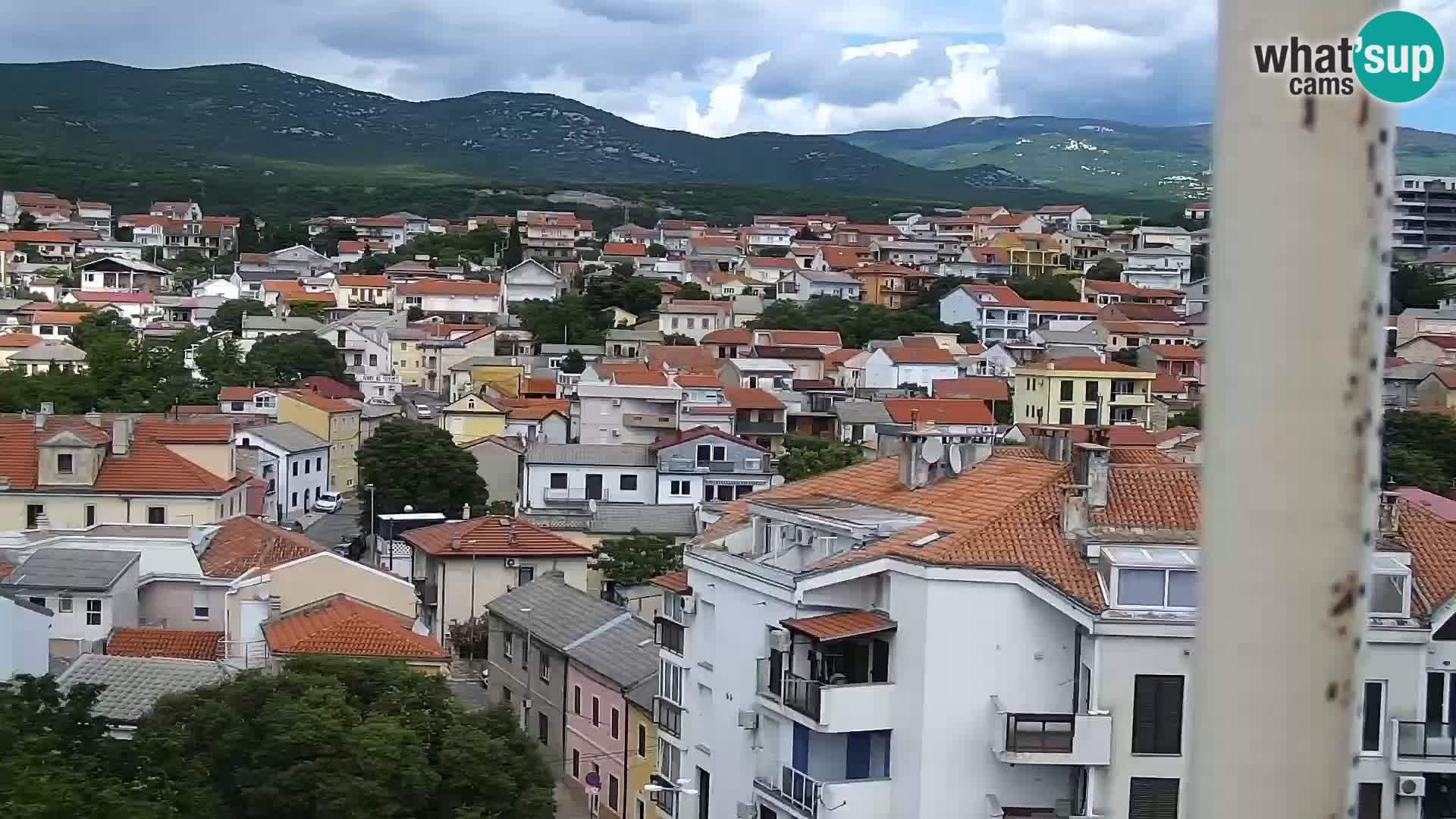 Panorama Novi Vinodolski live cam Dalmatie