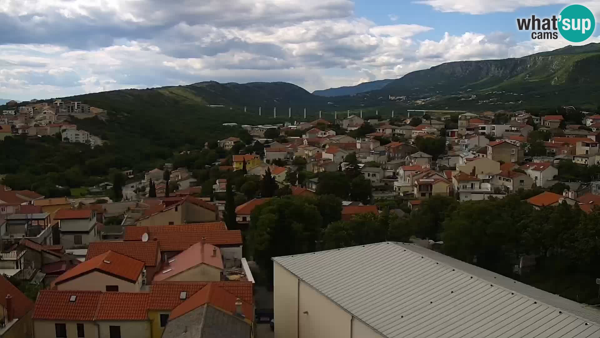 Panorama Novi Vinodolski live cam Dalmatie