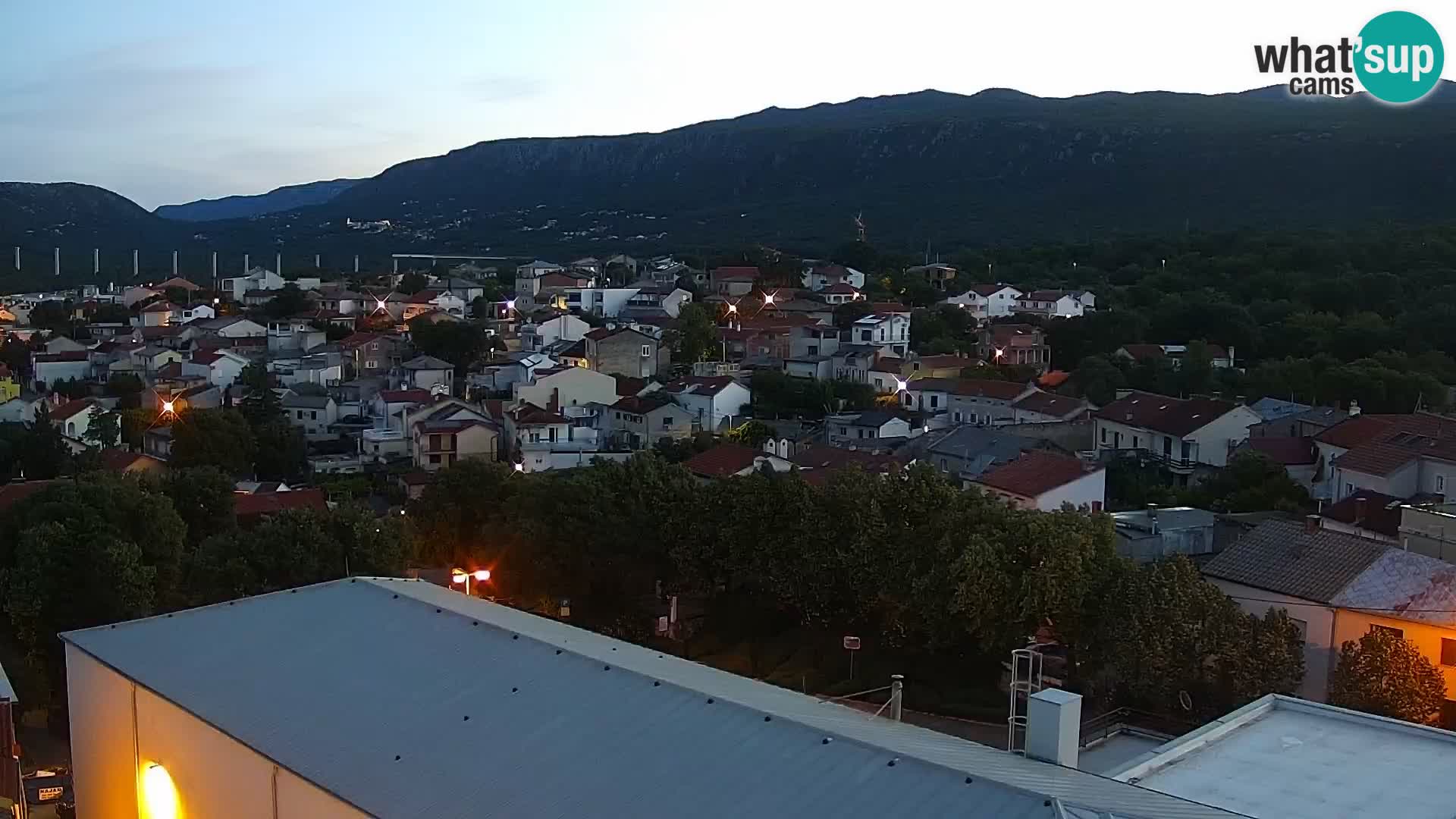 Panoramska spletna kamera Novi Vinodolski – Dalmacija v živo