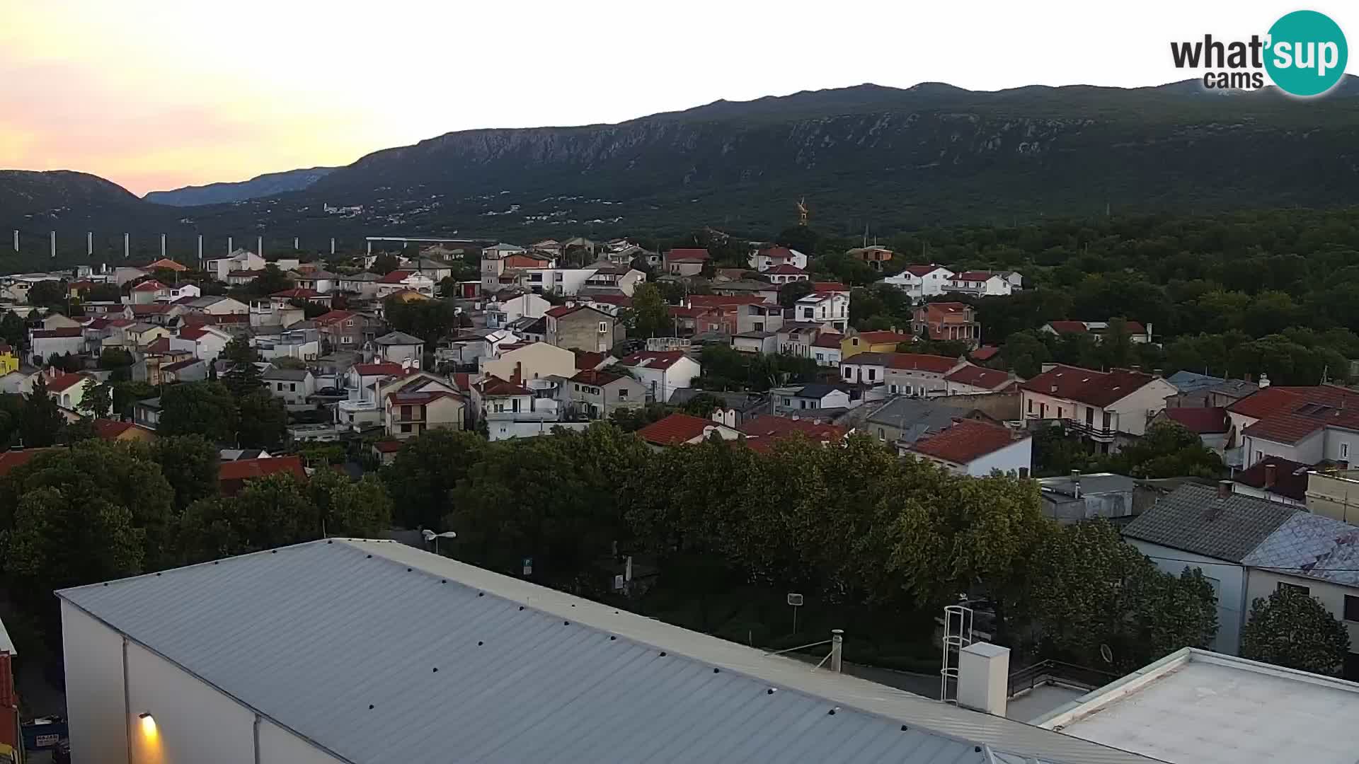Panorama Novi Vinodolski live cam Dalmatie