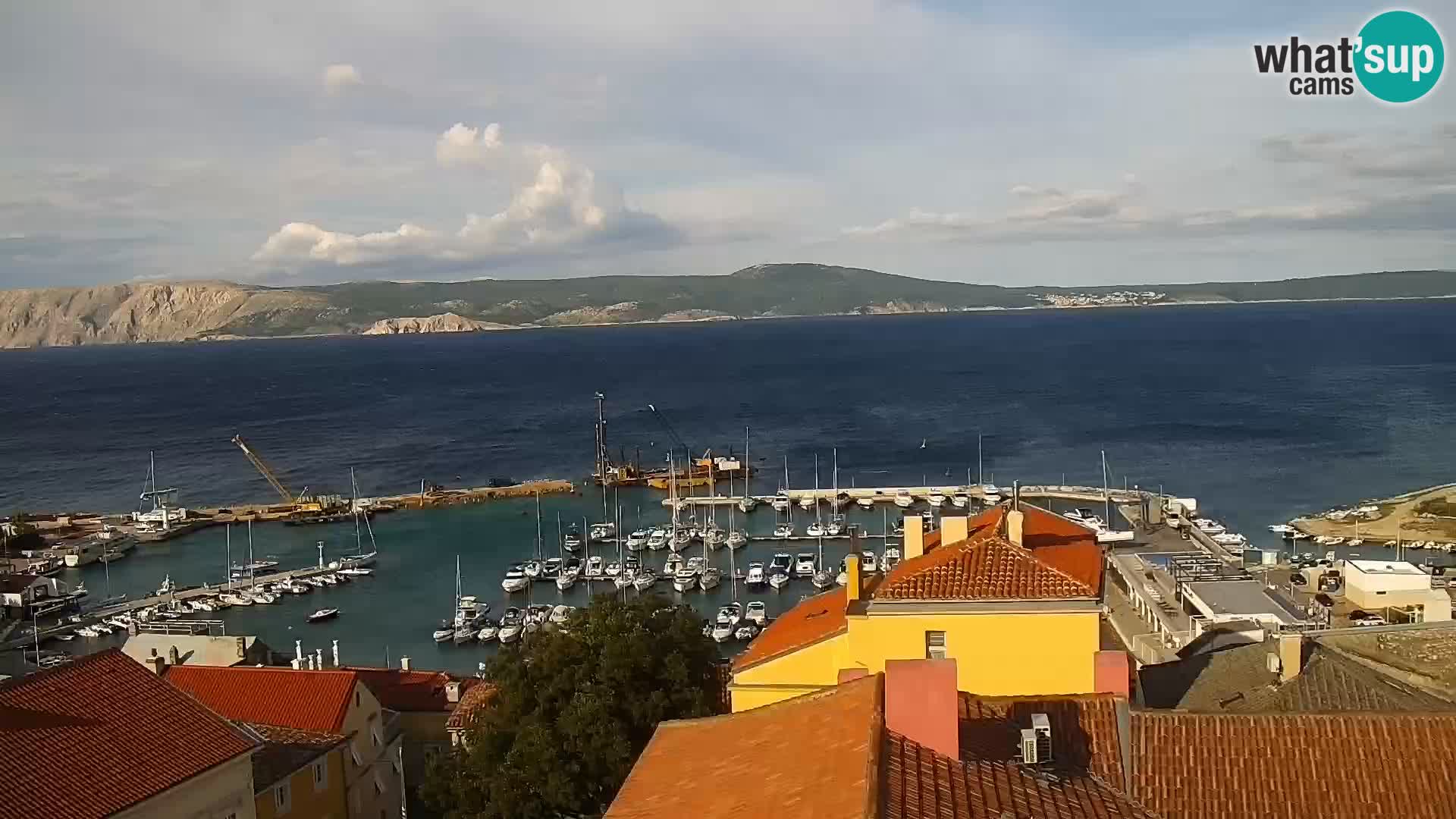 Panorama Novi Vinodolski live cam Dalmatie