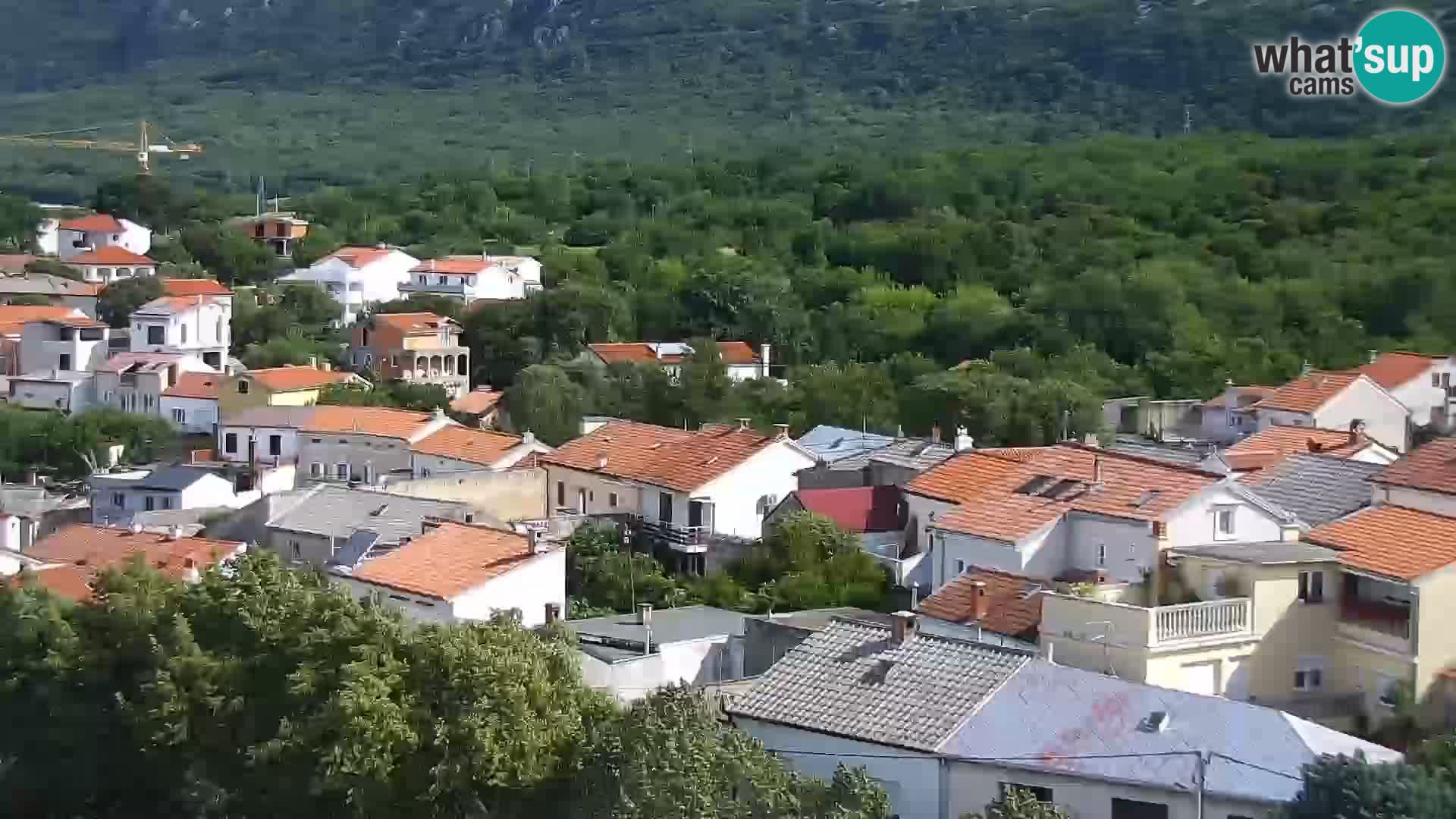 Panorama Novi Vinodolski live cam Dalmatie