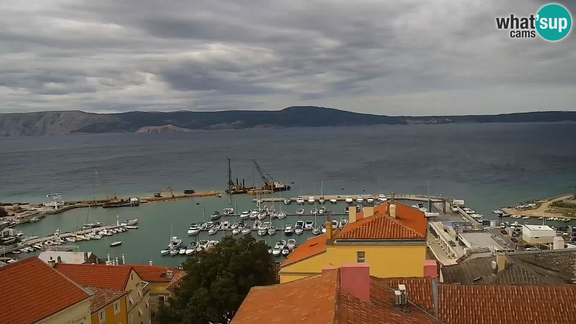 Novi Vinodolski panorama – Dalmacija web kamera
