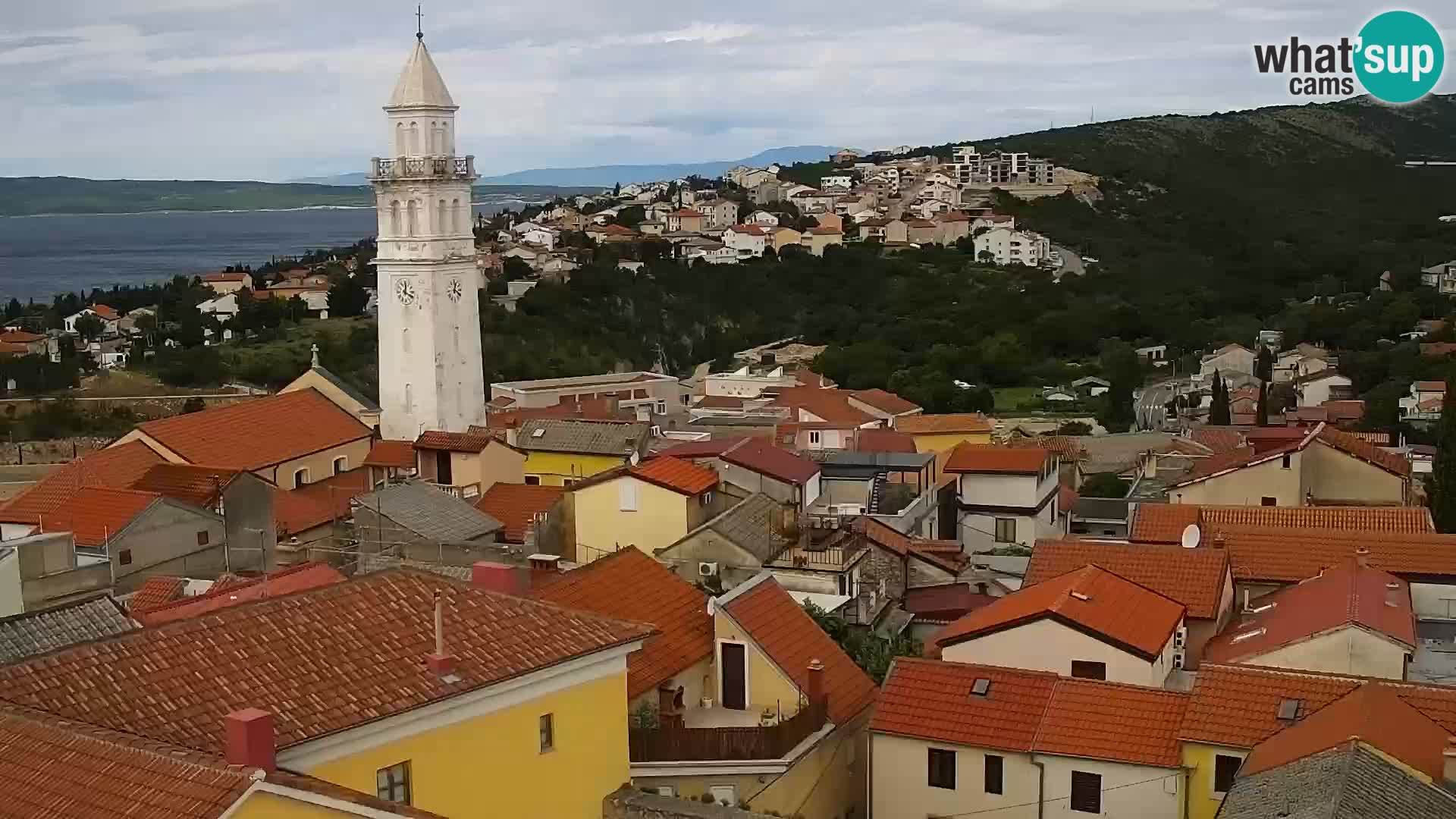 Panorama Novi Vinodolski live cam Dalmatie