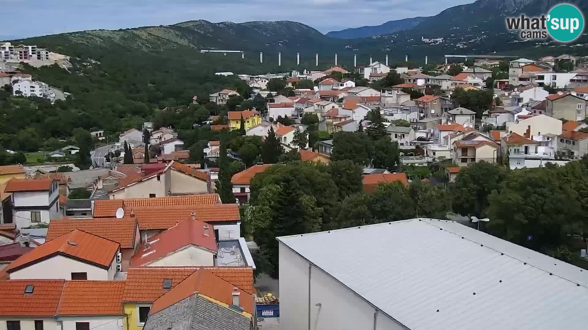 Panorama Novi Vinodolski live cam Dalmatie