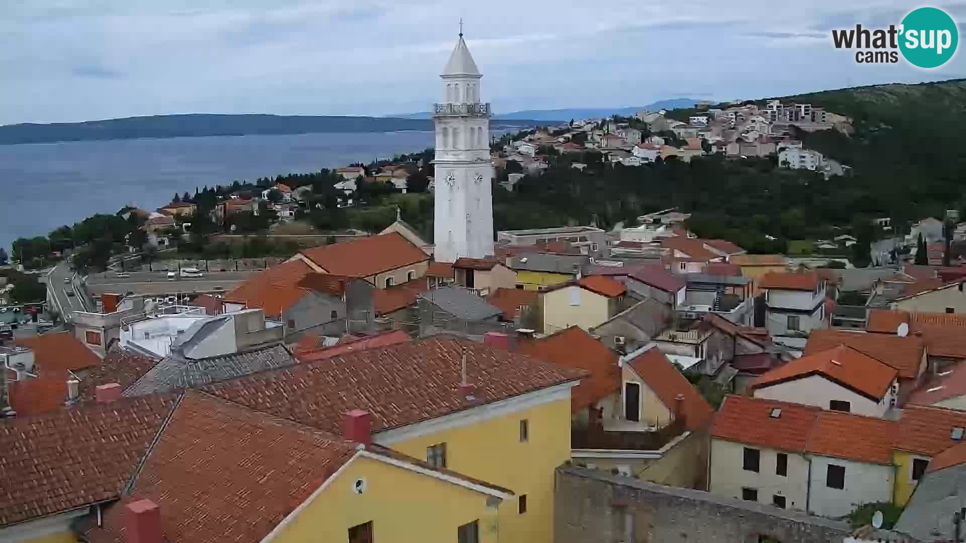Novi Vinodolski panorama – Dalmacija web kamera