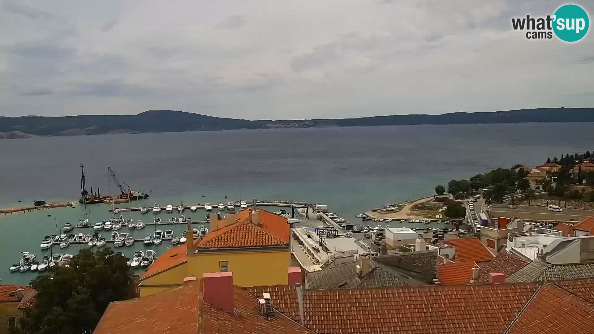 Novi Vinodolski panorama – Dalmacija web kamera