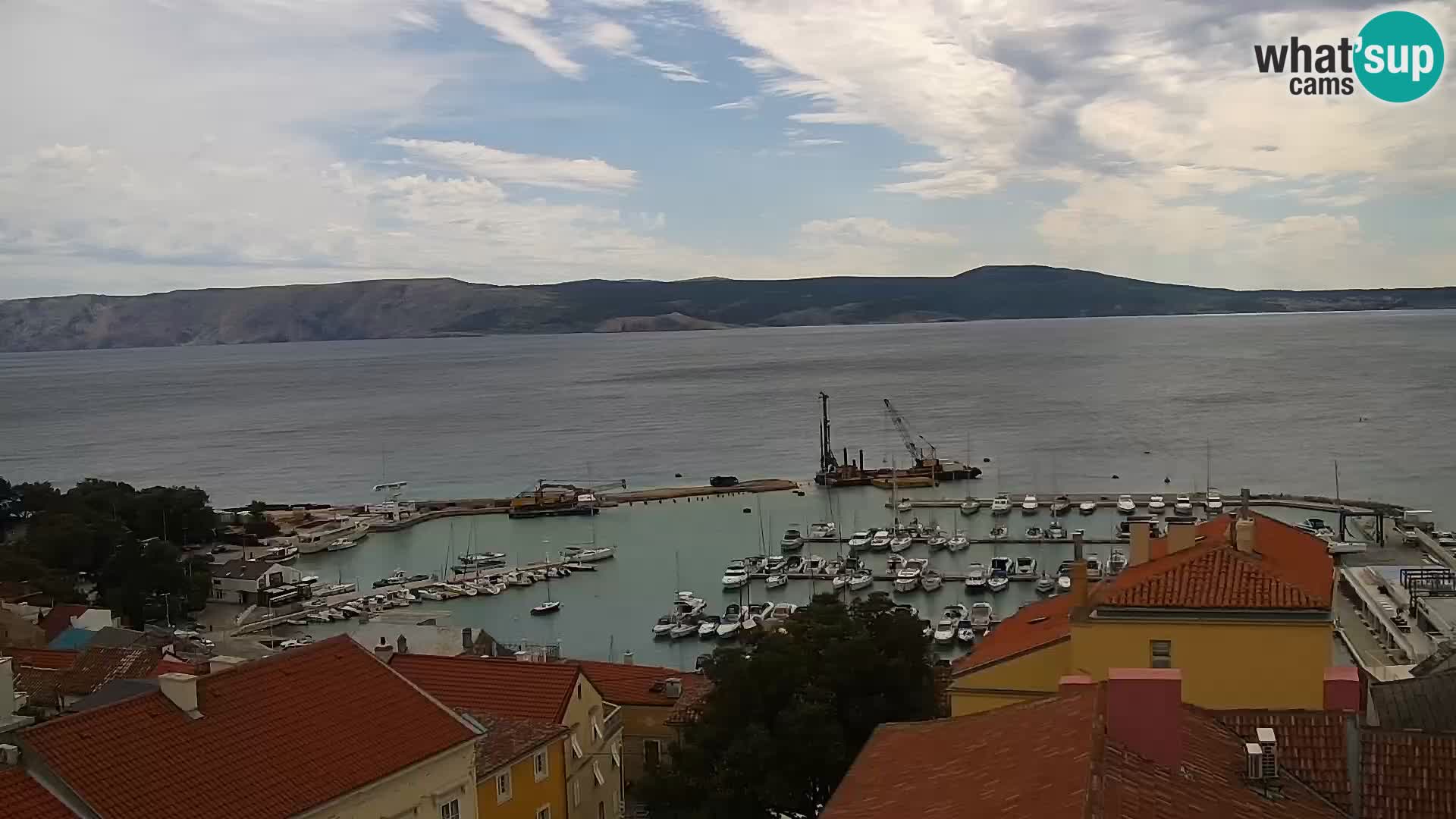 Novi Vinodolski panorama – Dalmacija web kamera