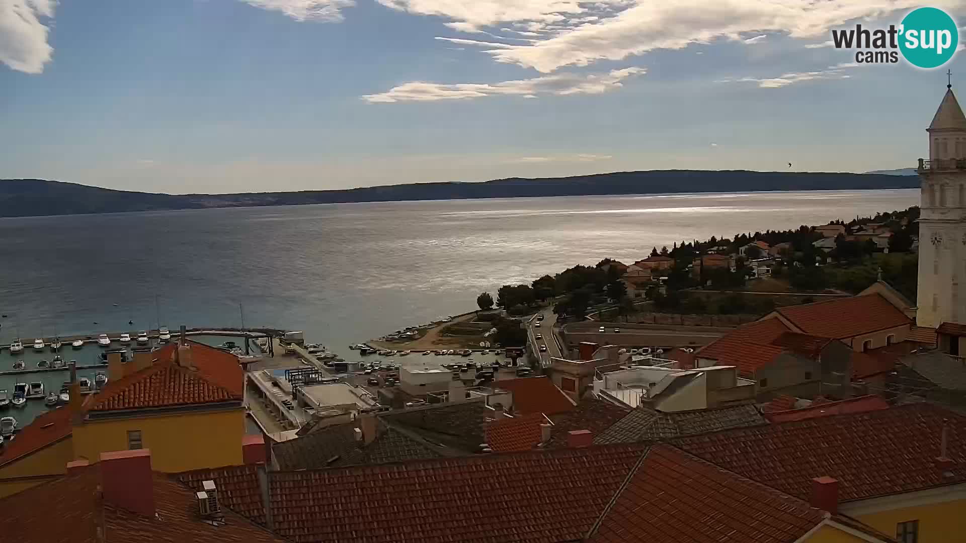 Novi Vinodolski panorama – Dalmacija web kamera