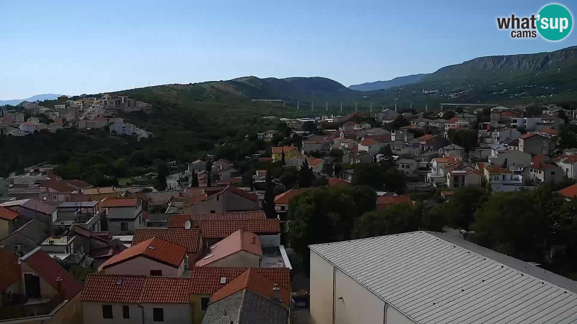 Novi Vinodolski panorama – Dalmacija web kamera