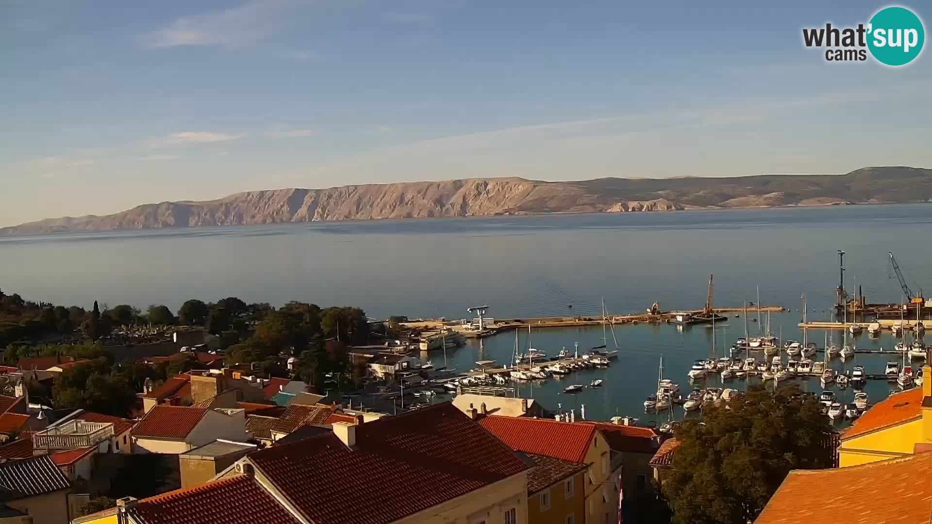 Novi Vinodolski panorama – Dalmacija web kamera