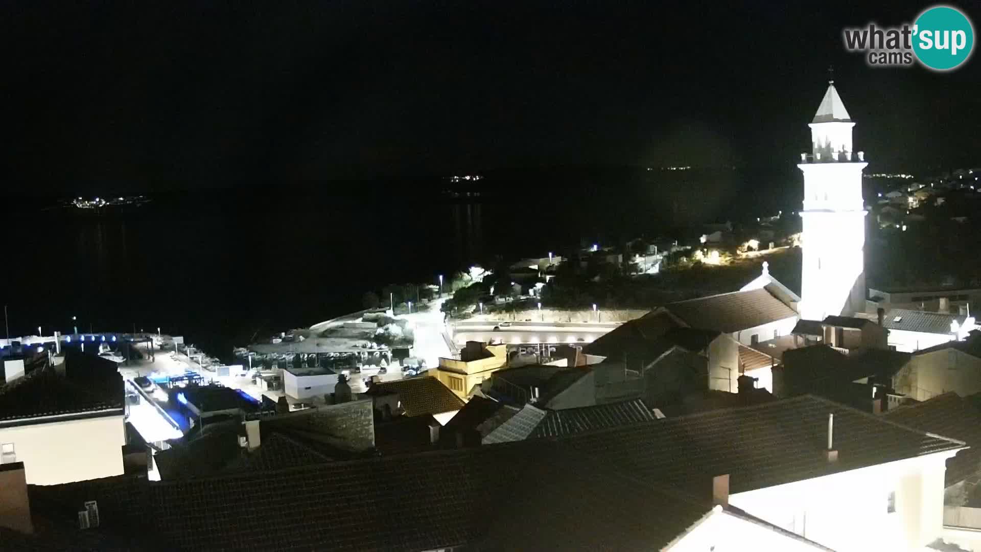 Panorama Novi Vinodolski live cam Dalmatie