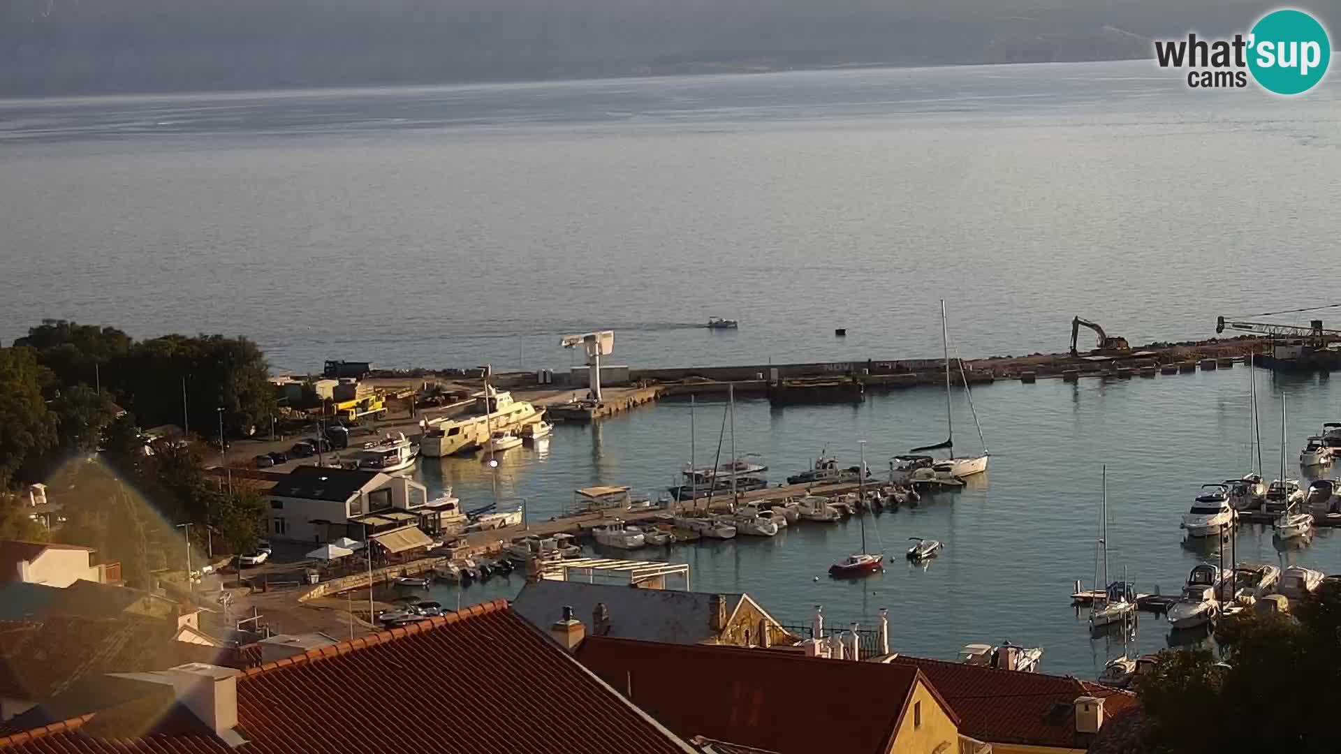 Novi Vinodolski panorama – Dalmacija web kamera