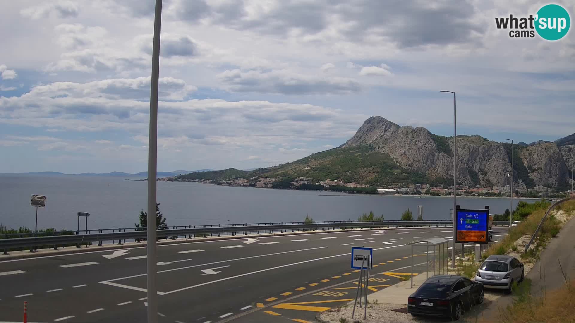 Webcam Omiš – panorama e  embouchure de Cetina