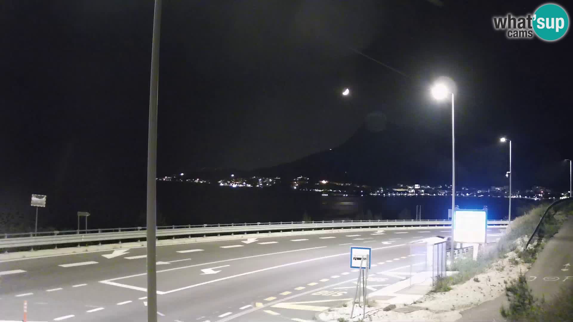 Webcam Omiš – panorama e  embouchure de Cetina