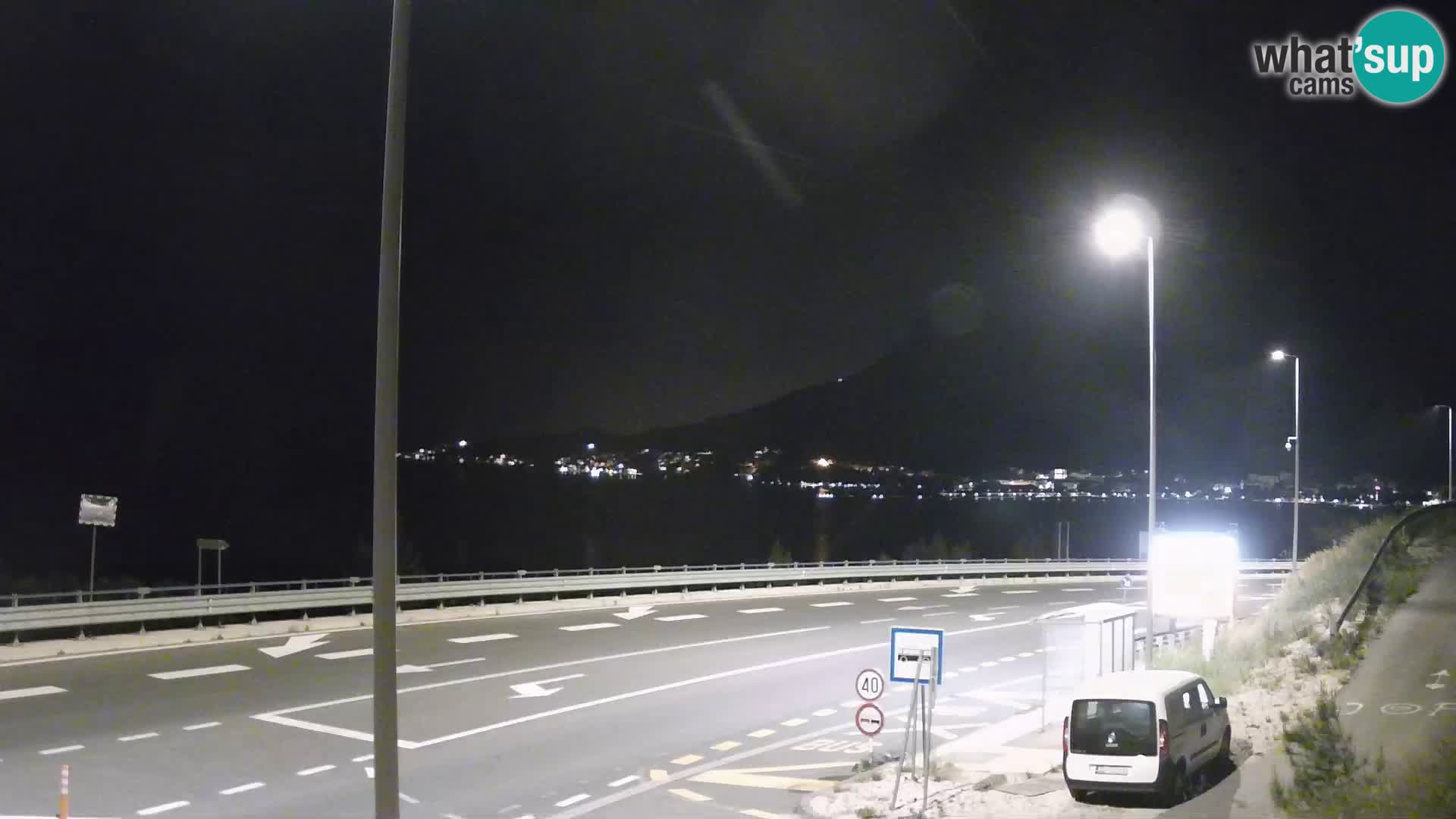 Webcam Omiš – Panorama Omiš und Mund des Cetina