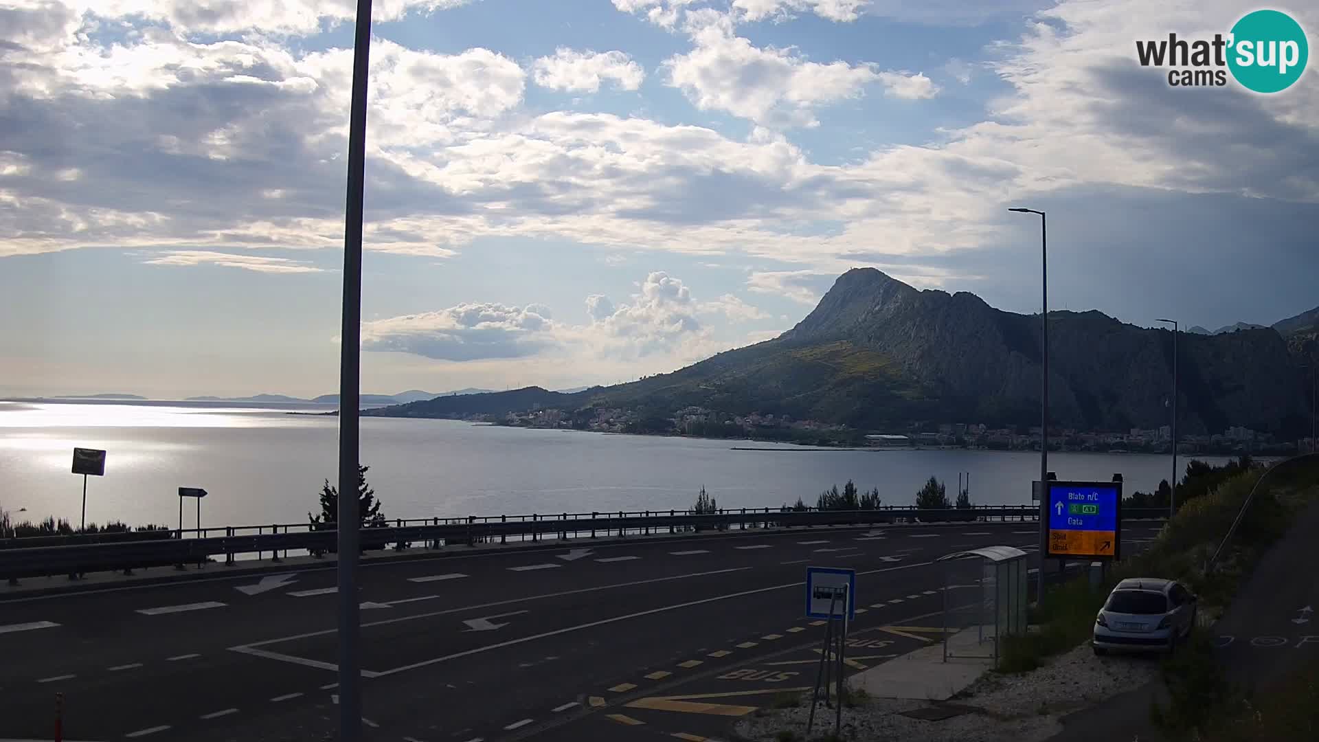 Webcam Omiš – panorama e  embouchure de Cetina