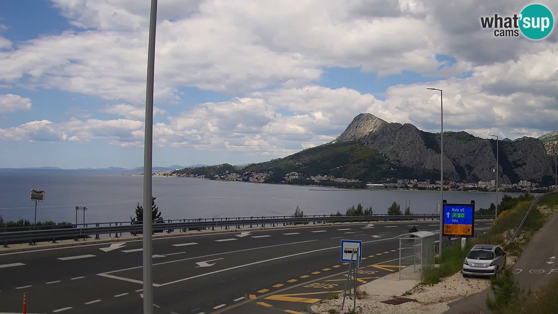 Webcam Omiš – panorama e  embouchure de Cetina
