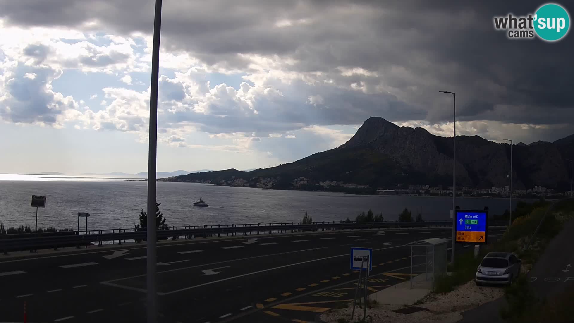 Webcam Omiš – panorama e  embouchure de Cetina
