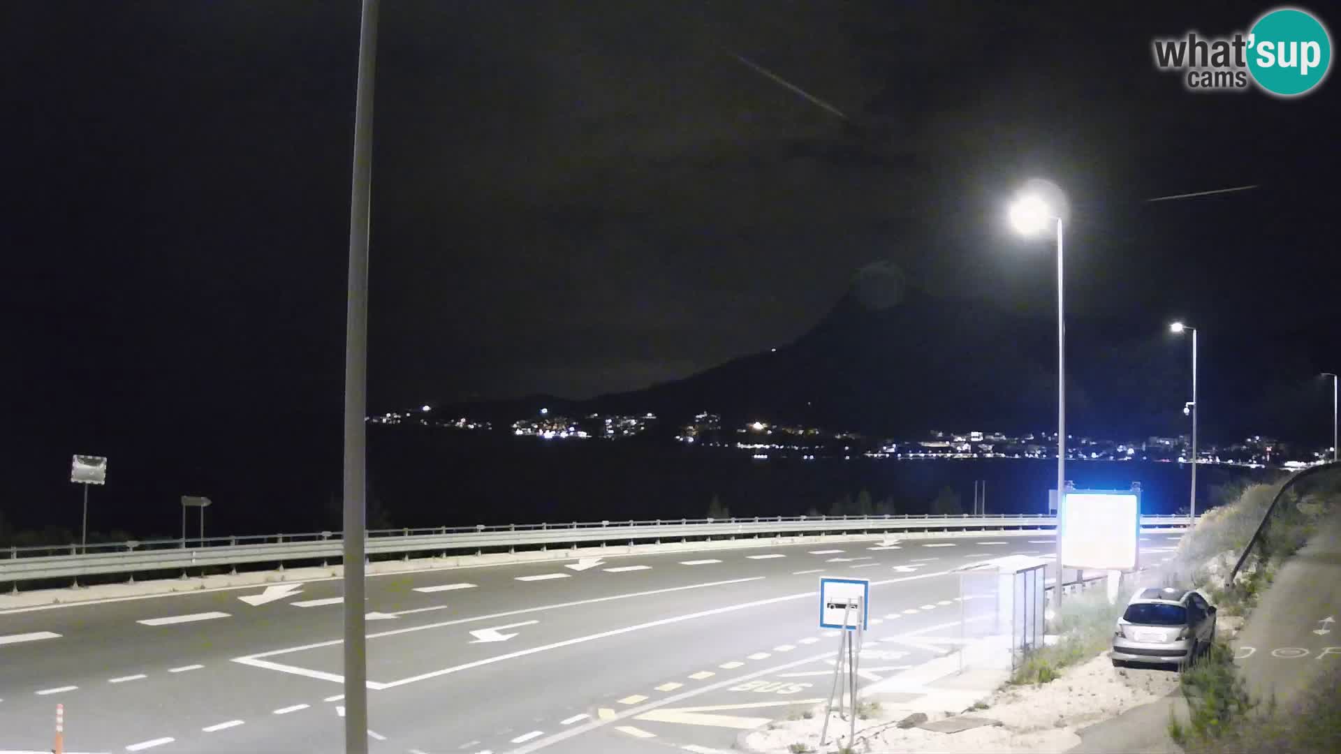 Webcam Omiš – panorama of city and mouth of Cetina