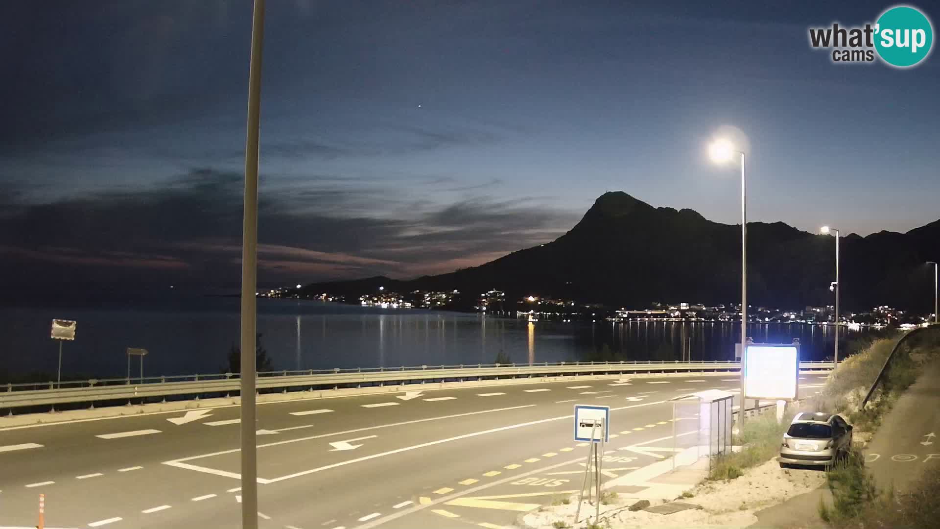 Webcam Omiš – Panorama Omiš und Mund des Cetina