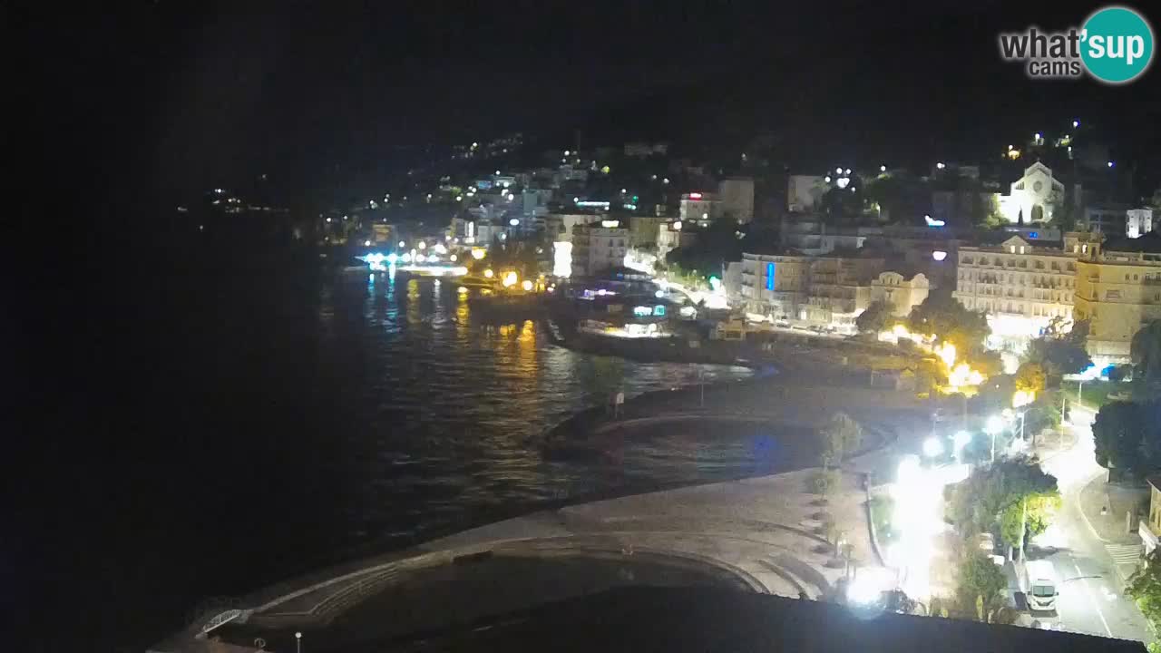 Opatija webcam – Panorama vom Hotel Milenij
