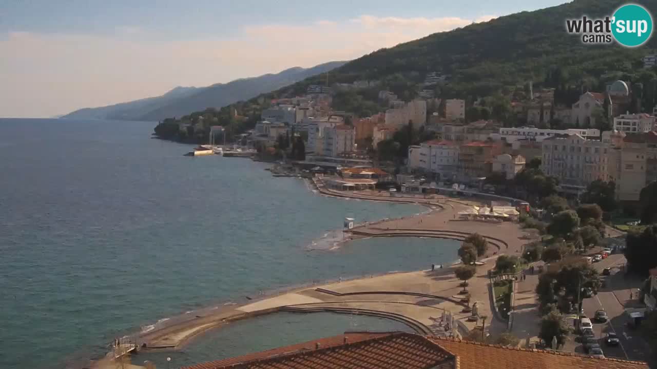 Opatija webcam – Panorama vom Hotel Milenij