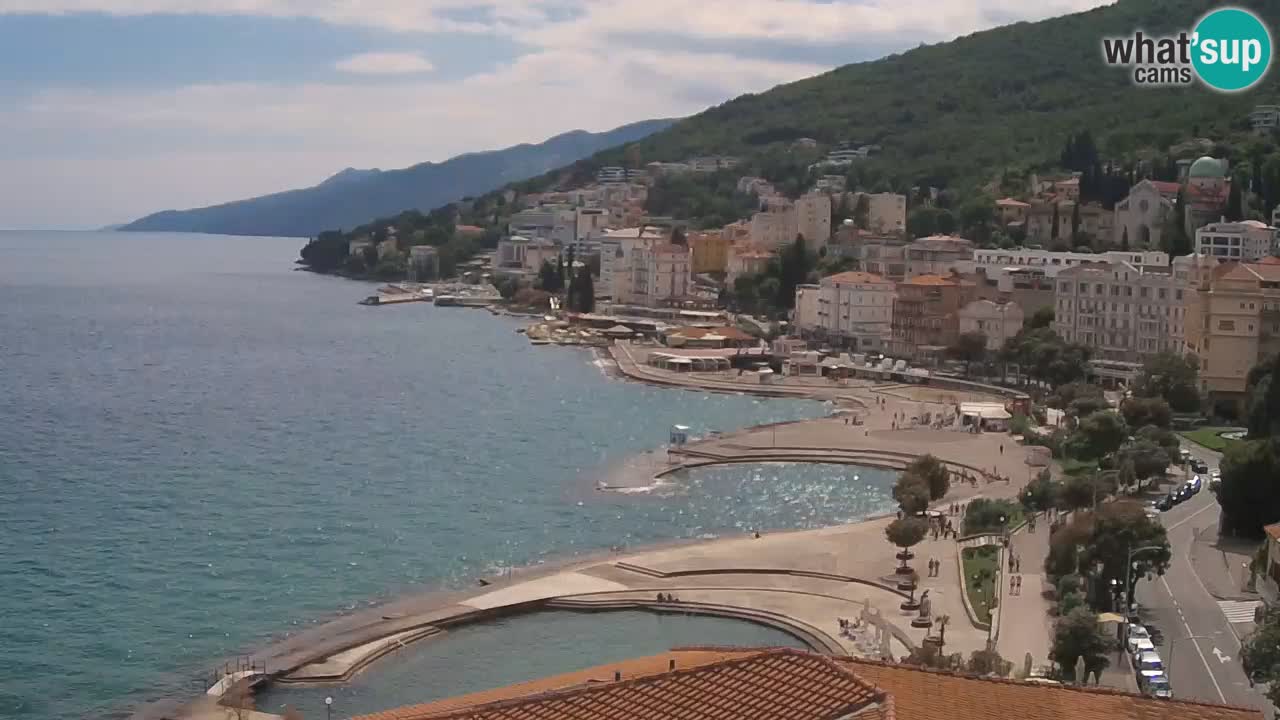Opatija webcam – Panorama from the Hotel Milenij