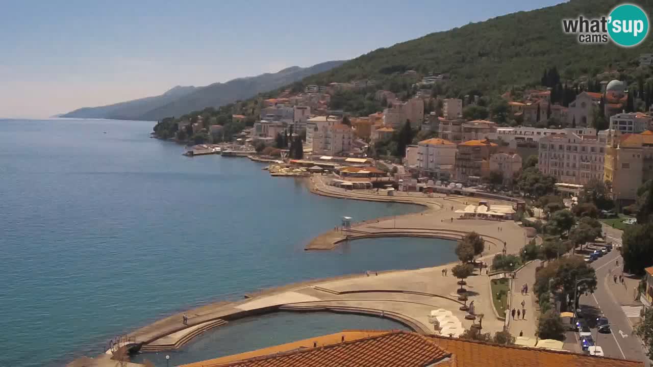 Opatija webcam – Panorama vom Hotel Milenij
