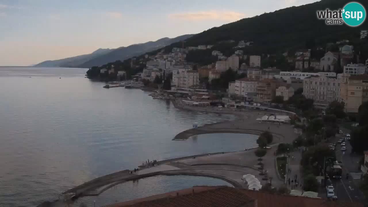 Opatija webcam – Panorama from the Hotel Milenij