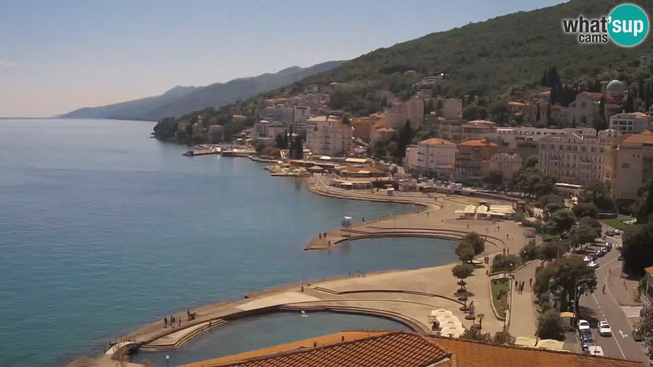 Opatija webcam – Panorama from the Hotel Milenij