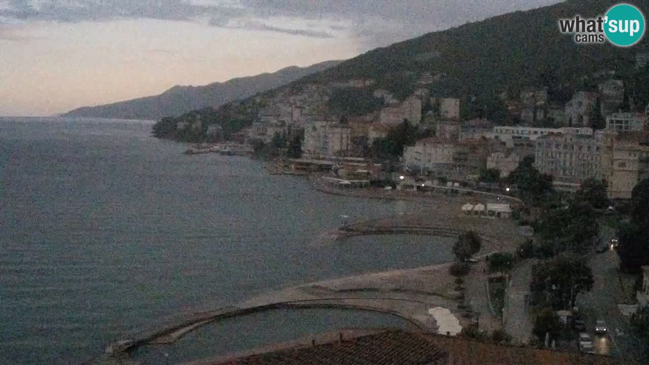 Opatija webcam – Panorama from the Hotel Milenij