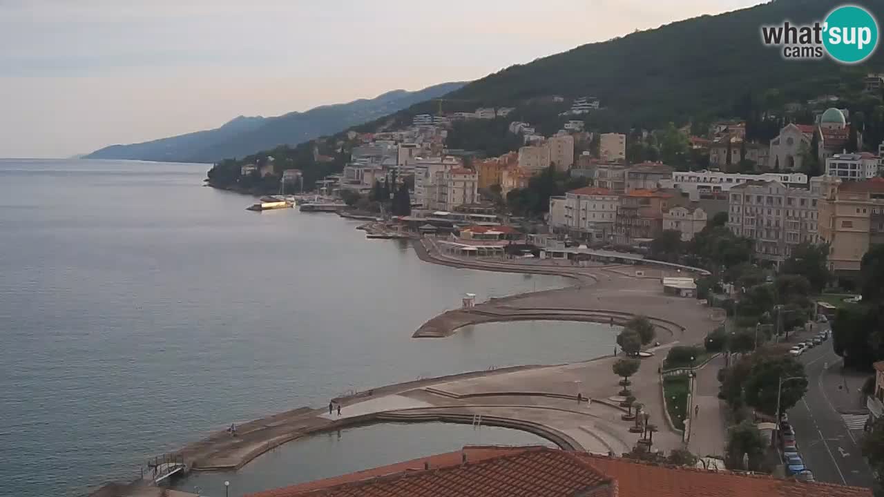 Opatija webcam – Panorama from the Hotel Milenij
