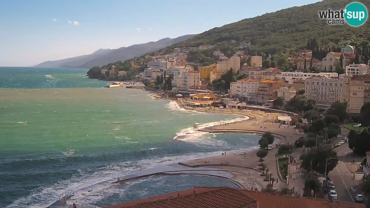 Opatija webcam – Panorama vom Hotel Milenij