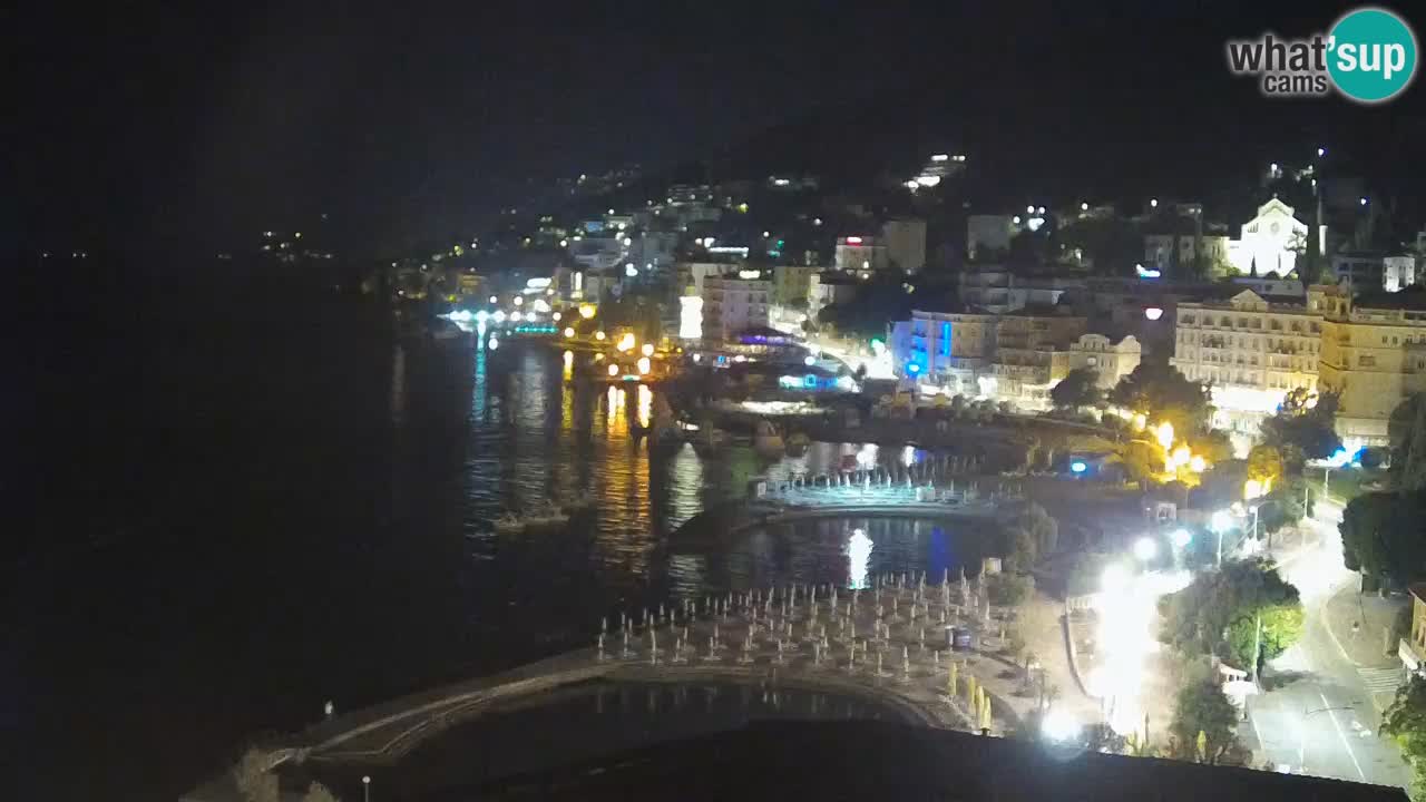 Opatija webcam – Panorama from the Hotel Milenij